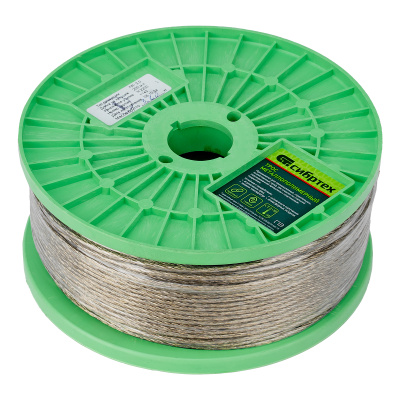 Трос металлополимерный прозрачный ПР-3.0, толщина 3.0 мм, катушка 200 метров Сибртех по ценам производителя в Воронеже с доставкой по всей России