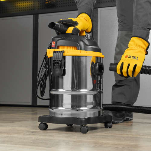 Пылесос строительный SVC15, 1200 Вт, бак 15 л, шланг 2 м Denzel по ценам производителя в Воронеже с доставкой по всей России