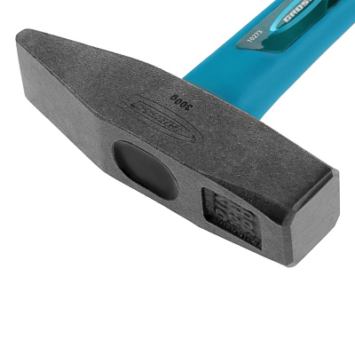 Молоток слесарный, 300 г, квадратный боек, фибергласовая обрезиненная рукоятка Gross по ценам производителя в Воронеже с доставкой по всей России