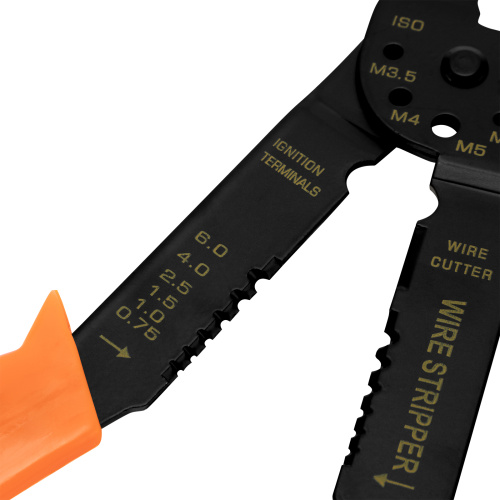 Щипцы, 210 мм, для зачистки электропроводов и обжима контактных кле мм, 1.5-6.5 мм Sparta по ценам производителя в Воронеже с доставкой по всей России