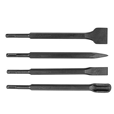 Набор буров по бетону, 6-8-10 х 160, 8-10-12 х 210, 10-12-14 х 260 мм, зубила 4 шт, SDS Plus Matrix по ценам производителя в Воронеже с доставкой по всей России