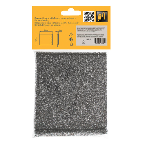 Фильтр полиуретановый для пылесоса универсальный Denzel по ценам производителя в Воронеже с доставкой по всей России