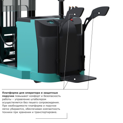 Штабелер с выдвижной мачтой (мини-ричтрак) PROLIFT PRO MRV 1530 по ценам производителя в Воронеже с доставкой по всей России