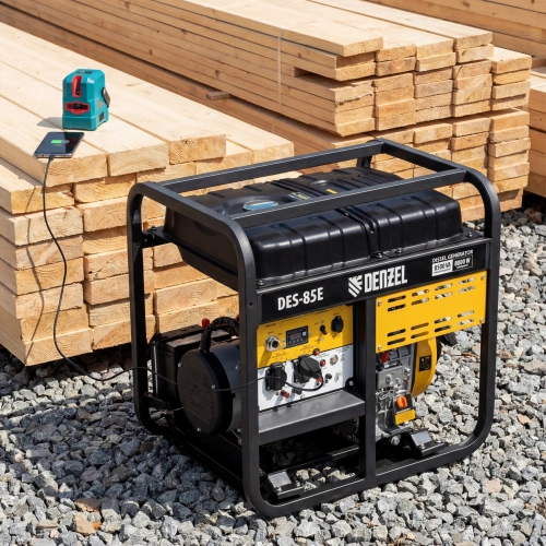 Генератор дизельный DES-85E, 8,5 кВт, 230 В, 16 л, электростартер Denzel по ценам производителя в Воронеже с доставкой по всей России