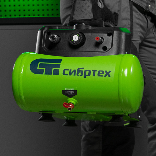 Компрессор воздушный безмаслянный BL 1100/6 1100Вт, ресивер 6 литров, 180 л/мин Сибртех по ценам производителя в Воронеже с доставкой по всей России
