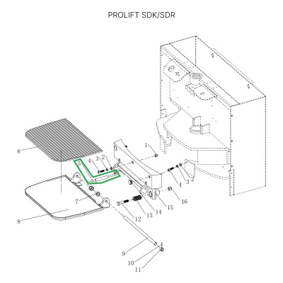 Амортизатор платформы оператора для штабелеров SDK, для тележек SK20 по ценам производителя в Воронеже с доставкой по всей России