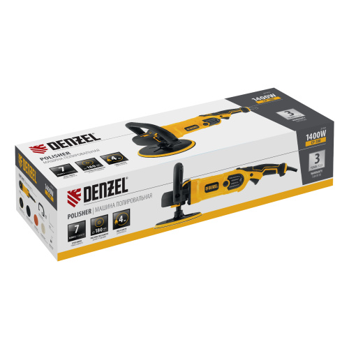 Машина полировальная CP-180, 1400 Вт, 180 мм, 0-3000 об/мин Denzel по ценам производителя в Воронеже с доставкой по всей России