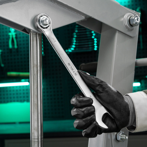 Ключ комбинированный, 24 мм, CrV, матовый хром Stels по ценам производителя в Воронеже с доставкой по всей России