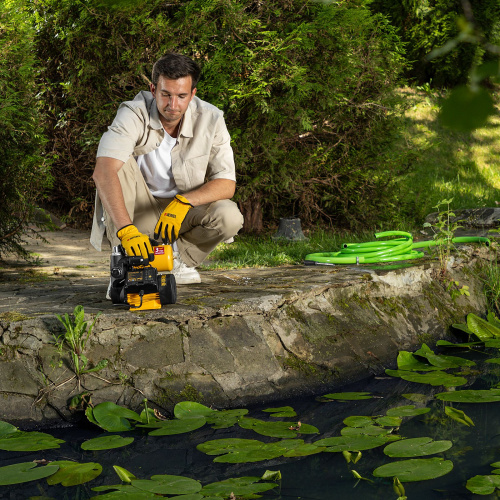 Насосная станция PS500C, 500 Вт, напор 35 м, 2200 л/ч, ресивер 2 л, блок управления Denzel по ценам производителя в Воронеже с доставкой по всей России