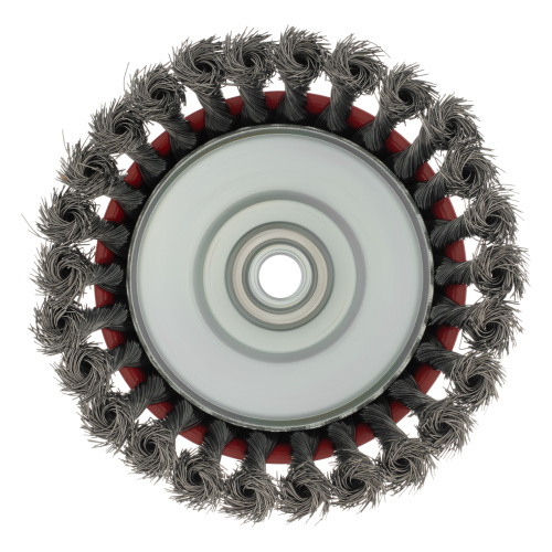 Щетка для УШМ, 125 мм, М14, "чашка", крученая проволока 0.35 мм Matrix по ценам производителя в Воронеже с доставкой по всей России