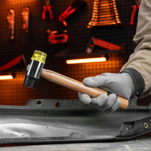 Молоток рихтовочный, бойки 35 мм, комбинированная головка, деревянная ручка Sparta по ценам производителя в Воронеже с доставкой по всей России