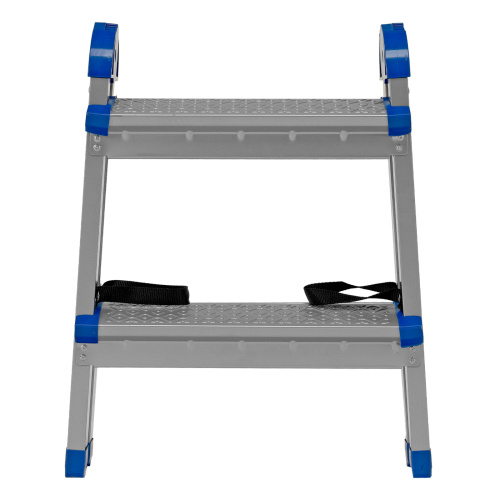 Стремянка двухсторонняя 2 ступени, сталь профиль, стальные ступени, Россия Сибртех по ценам производителя в Воронеже с доставкой по всей России