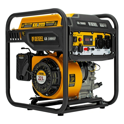 Генератор инверторный GK-3800iF, 3,8 кВт, 230 В, ручной старт DENZEL по ценам производителя в Воронеже с доставкой по всей России