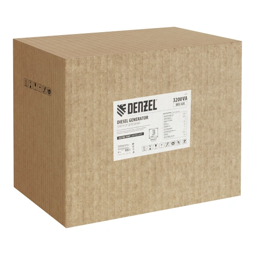 Генератор дизельный DES-32E, 3,2 кВт, 230 В, 11 л, электростартер Denzel по ценам производителя в Воронеже с доставкой по всей России