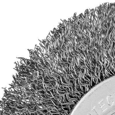 Щетка для УШМ, 100 мм, посадка 22.2 мм, плоская, витая проволока 0.3 мм Сибртех по ценам производителя в Воронеже с доставкой по всей России