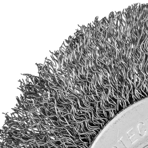 Щетка для УШМ, 100 мм, посадка 22.2 мм, плоская, витая проволока 0.3 мм Сибртех по ценам производителя в Воронеже с доставкой по всей России