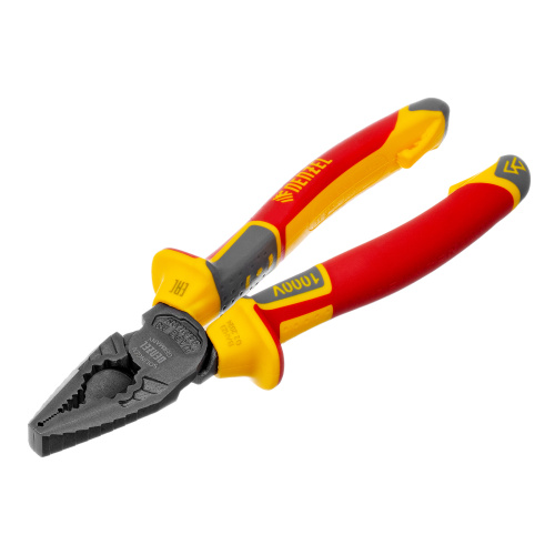 Плоскогубцы комбинированные, диэлектрические трехкомпонентные рукоятки до 1000 В, 180 мм Denzel по ценам производителя в Воронеже с доставкой по всей России