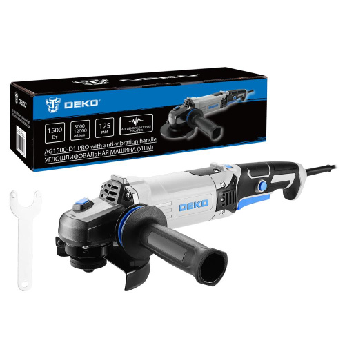 Углошлифовальная машина (УШМ) DEKO AG1500-D1 PRO, 125мм, 1500 Вт по ценам производителя в Воронеже с доставкой по всей России