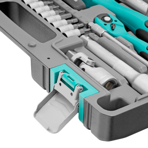 Набор инструментов 1/2", 1/4", CrV, 12 гранные головки, пластиковый кейс, 82 предмета Stels по ценам производителя в Воронеже с доставкой по всей России