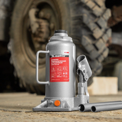 Домкрат гидравлический бутылочный, 12 т, h подъема 230-465 мм Matrix по ценам производителя в Воронеже с доставкой по всей России