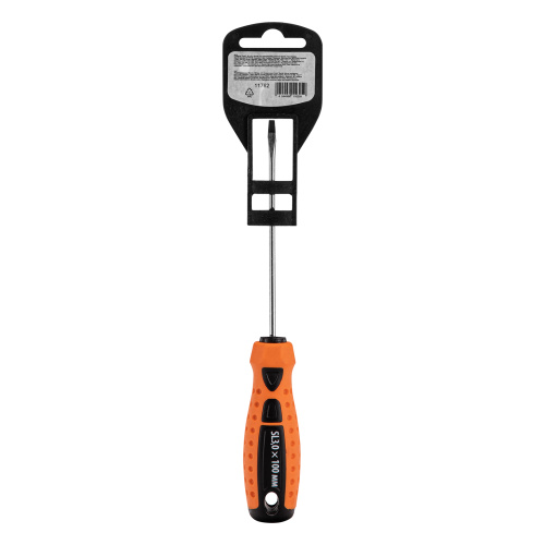 Отвертка "Point", SL3 х 100 мм, CS, двухкомпонентная рукоятка Sparta по ценам производителя в Воронеже с доставкой по всей России