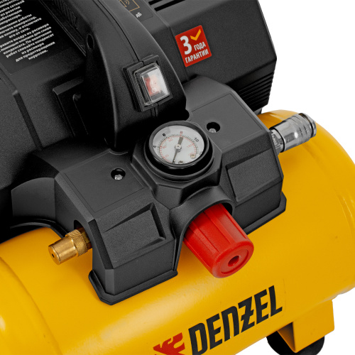 Компрессор  DLS750/6 безмасляный малошумный 750 Вт, 140 л/мин,ресивер 6 л Denzel по ценам производителя в Воронеже с доставкой по всей России
