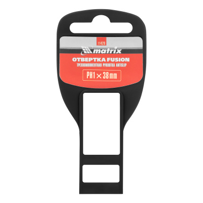 Отвертка Fusion, PH1 х 38 мм, CrV, трехкомпонентная рукоятка "Anti slip" Matrix по ценам производителя в Воронеже с доставкой по всей России