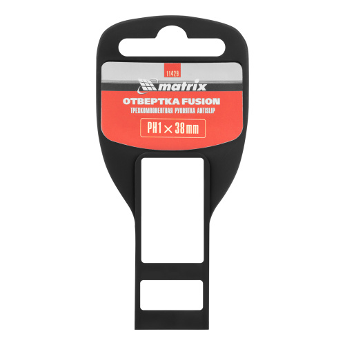 Отвертка Fusion, PH1 х 38 мм, CrV, трехкомпонентная рукоятка "Anti slip" Matrix по ценам производителя в Воронеже с доставкой по всей России
