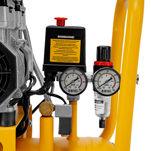 Компрессор безмасляный, малошумный DLS 1500/50, 1500 ВТ, 2x750, 50 л, 260 л/мин Denzel по ценам производителя в Воронеже с доставкой по всей России