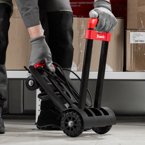 Тележка хозяйственная, складная, 4 колесная, грузоподъемность 40 кг Matrix по ценам производителя в Воронеже с доставкой по всей России