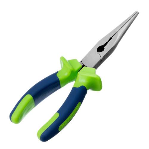 Длинногубцы прямые, 200 мм, двухкомпонентные рукоятки Сибртех по ценам производителя в Воронеже с доставкой по всей России