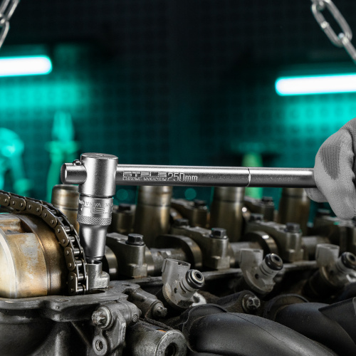 Набор торцевых головок с трещоткой 1/2", 24 предмета Stels по ценам производителя в Воронеже с доставкой по всей России