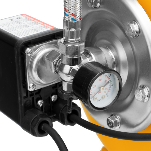 Насосная станция PSL1100X, 1100 Вт, 3600 л/ч, ресивер 50 л, подъем 45 м, нержавейка Denzel по ценам производителя в Воронеже с доставкой по всей России