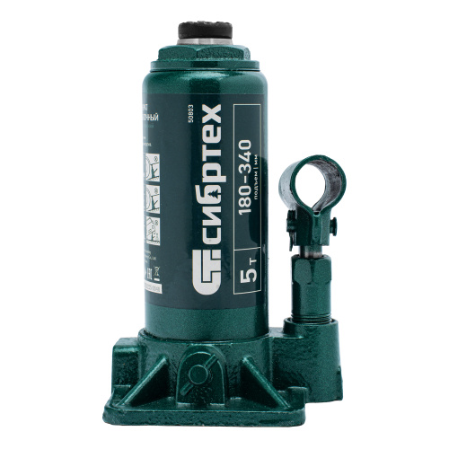 Домкрат гидравлический бутылочный, 5 т, 180-340 мм Сибртех по ценам производителя в Воронеже с доставкой по всей России