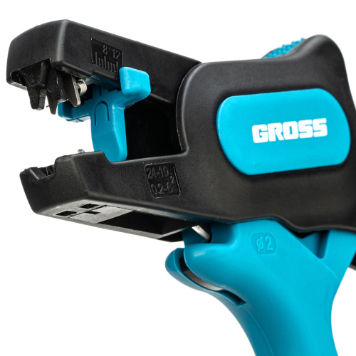 Щипцы для зачистки электропроводов 0.2-6 мм2 (10-24 AWG) лезвие: нержавеющая сталь Gross по ценам производителя в Воронеже с доставкой по всей России