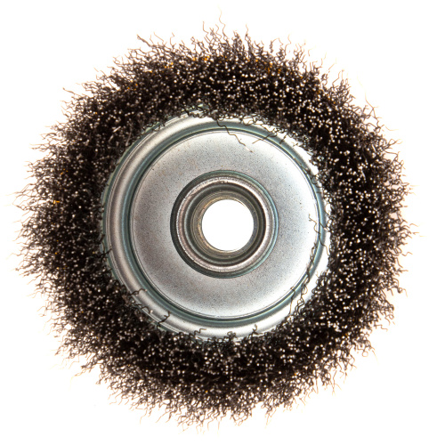 Щетка для УШМ, 100 мм, "Чашка", витая нержавеющая проволока 0.3 мм, М14 Denzel по ценам производителя в Воронеже с доставкой по всей России