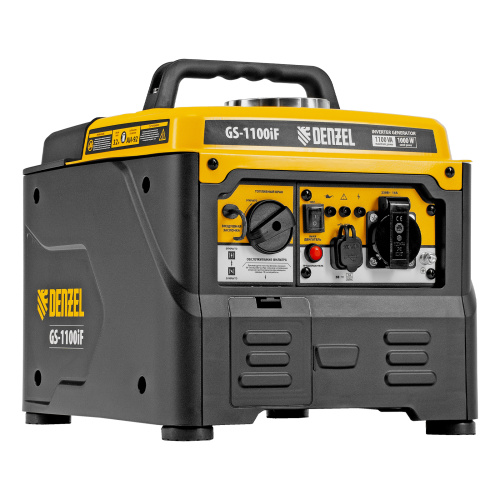 Генератор инверторный GS-1100iF, 1,1 кВт, 230 В, ручной старт DENZEL по ценам производителя в Воронеже с доставкой по всей России