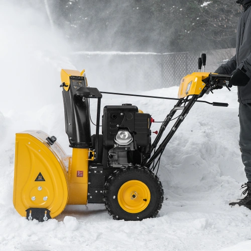 Бензиновая снегоуборочная машина SBL 711D PRO, 302cc, эл.старт, фара, обогрев, блок. дифф. Denzel по ценам производителя в Воронеже с доставкой по всей России