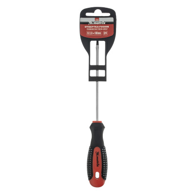 Отвертка Fusion, SL3 х 100 мм, CrV, трехкомпонентная рукоятка "Anti slip" Matrix по ценам производителя в Воронеже с доставкой по всей России