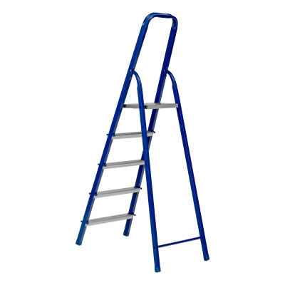 Стремянка, 5 ступеней, стальной профиль, алюминиевые ступени Сибртех по ценам производителя в Воронеже с доставкой по всей России