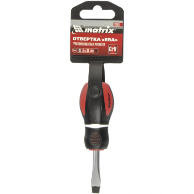 Отвертка "Era", SL6 х 38 мм, CrV, трехкомпонентная рукоятка Matrix по ценам производителя в Воронеже с доставкой по всей России