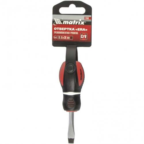 Отвертка "Era", SL6 х 38 мм, CrV, трехкомпонентная рукоятка Matrix по ценам производителя в Воронеже с доставкой по всей России