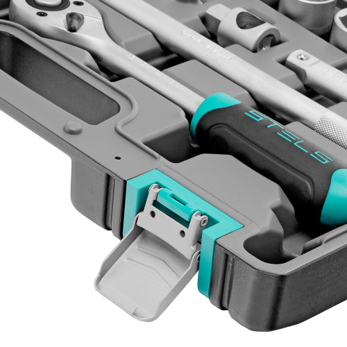 Набор инструментов, 1/2", CrV, пластиковый кейс 31 предмет Stels по ценам производителя в Воронеже с доставкой по всей России