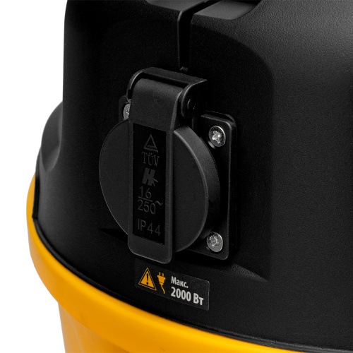 Пылесос строительный RVC20, 1400 Вт, бак 20 л, шланг 3 м, розетка с автосинхр. Denzel по ценам производителя в Воронеже с доставкой по всей России