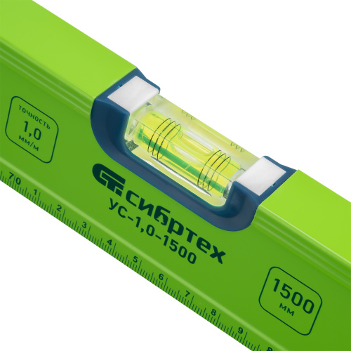 Уровень алюминиевый УС-1, 0-1500, фрезерованный, 3 глазка, рукоятки, 1500 мм Сибртех по ценам производителя в Воронеже с доставкой по всей России
