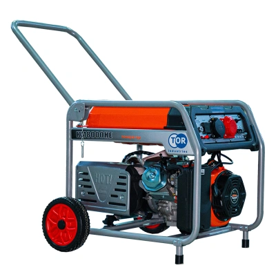 Генератор бензиновый 6,0 кВт 220В/380В с электростартером TOR KM8000HE по ценам производителя в Воронеже с доставкой по всей России