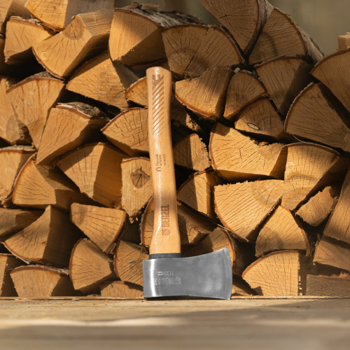 Топор кованый, 1130 г, американский тип, буковая рукоятка, 430мм, EFP Denzel по ценам производителя в Воронеже с доставкой по всей России