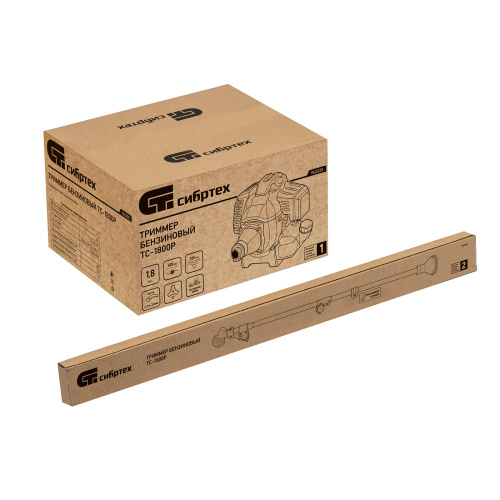 Триммер бензиновый ТС-1800Р, 33 см3, разъемная штанга, состоит из 2 частей Сибртех по ценам производителя в Воронеже с доставкой по всей России