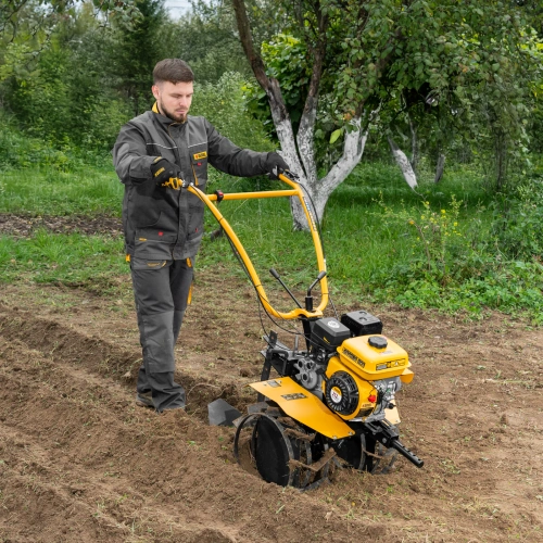 Мотоблок DPT-270S, 7 л.с., ремен.сцеп, фрез 3х4, ШОМ, передачи 2В/1Н Denzel купить в Москве с доставкой по всей России | ProtosMarket.ru