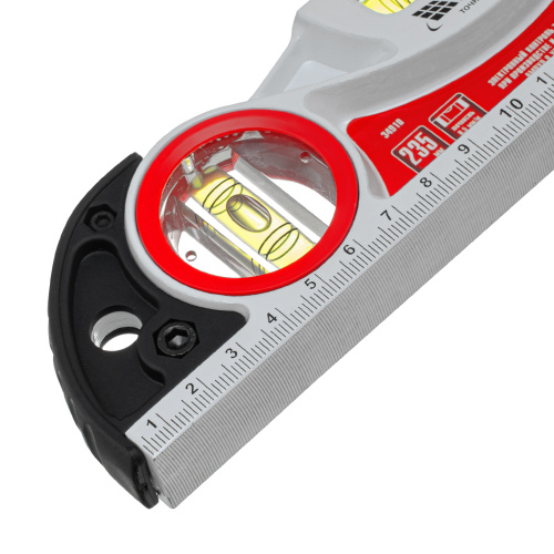 Уровень алюминиевый литой, фрезерованный, 3 глазка, две ударные площадки, 235 мм Matrix по ценам производителя в Воронеже с доставкой по всей России